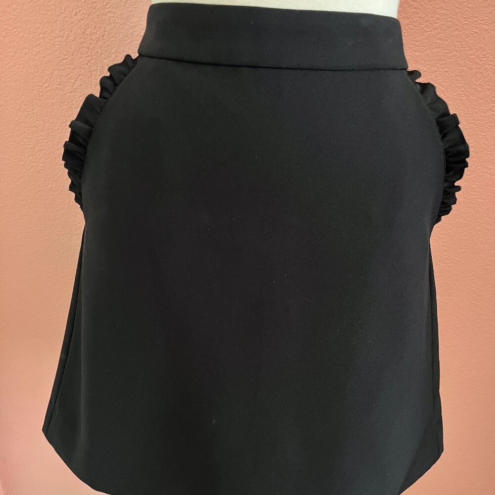 Kate Spade Ruffle Crepe A-Line Skirt NWT Sz 6